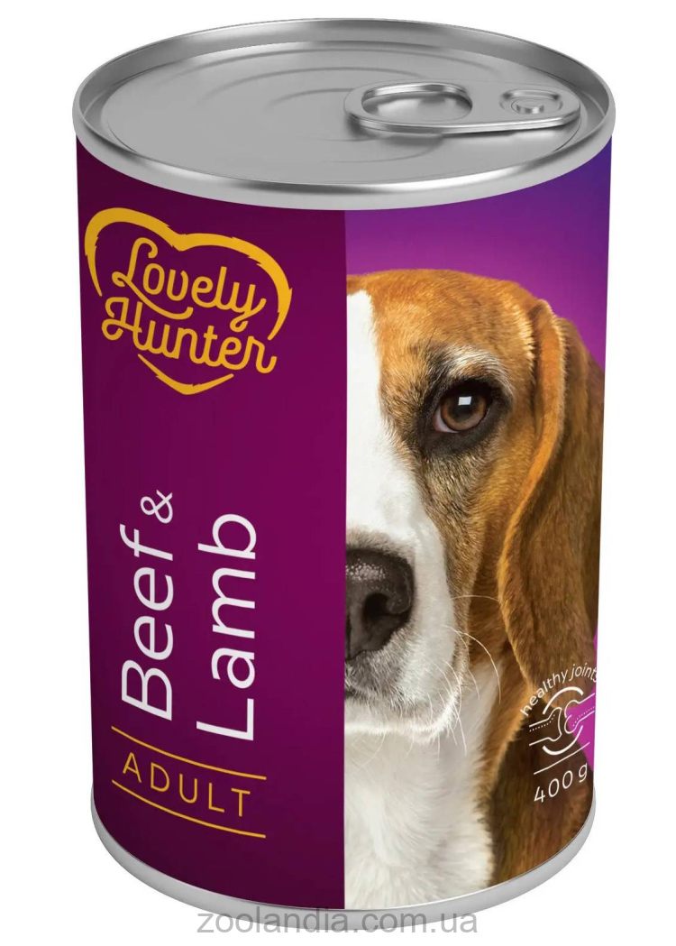 Lovely Hunter (Лавли Хантер) Adult Beef and Lamb – Консервированный корм для взрослых собак (говядина/ягненок)