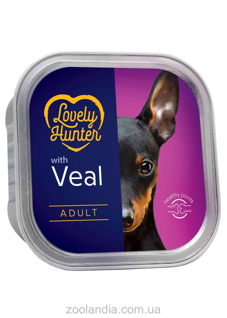 Lovely Hunter (Лавли Хантер) Adult Veal – Консервированный корм для взрослых собак (телятина)