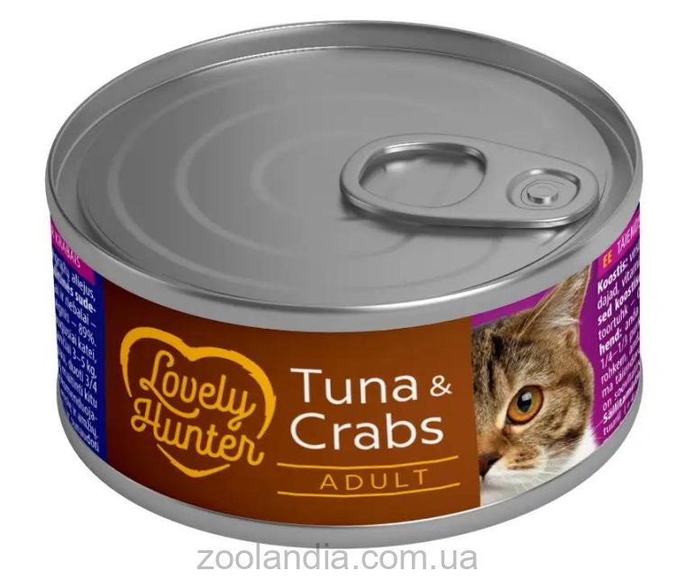 Lovely Hunter (Лавли Хантер) Adult cats with Tuna and Crab - Влажный корм для взрослых кошек с тунцом и крабом