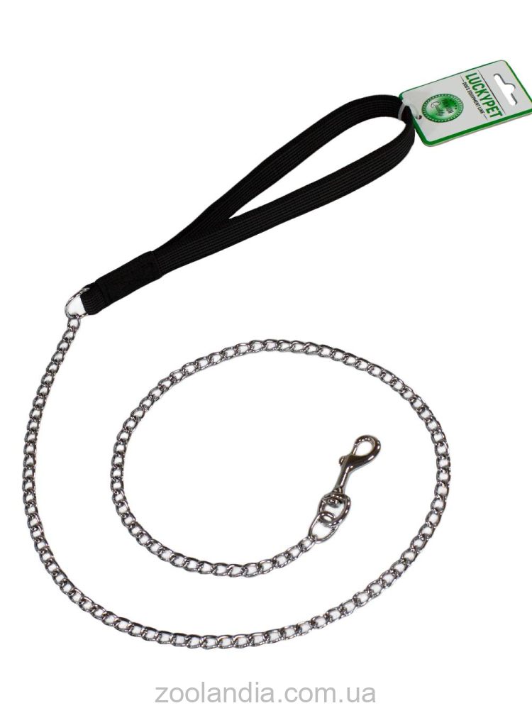 Lucky Pet (Лаки Пет) Поводок металлический с прорезиненной ручкой