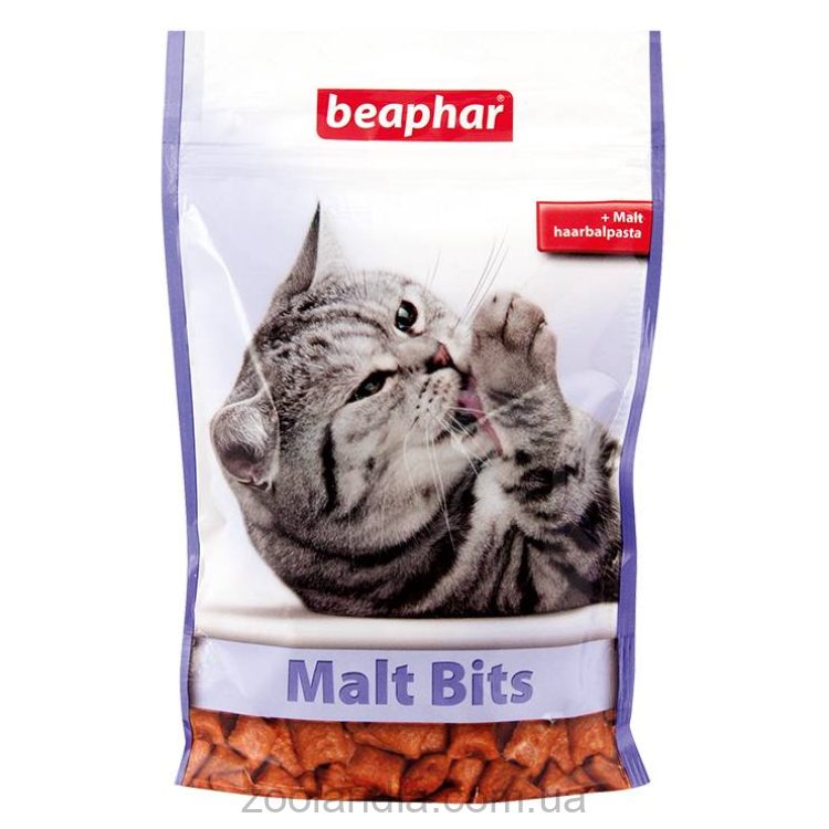 Beaphar (Беафар) Malt Bits Подушечки с Мальт-пастой для выведения шерсти у кошек