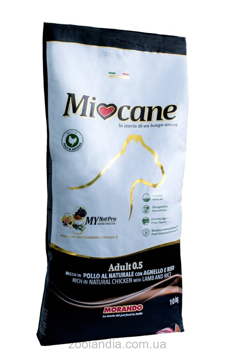 Miocane Morando (Миокане Морандо) Adult Lamb and Rice - Корм для взрослых собак всех пород (ягненок рис)