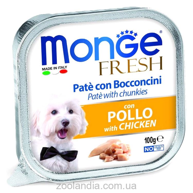 Monge (Монж) Dog Fresh Chicken - Влажный корм для собак с курицей
