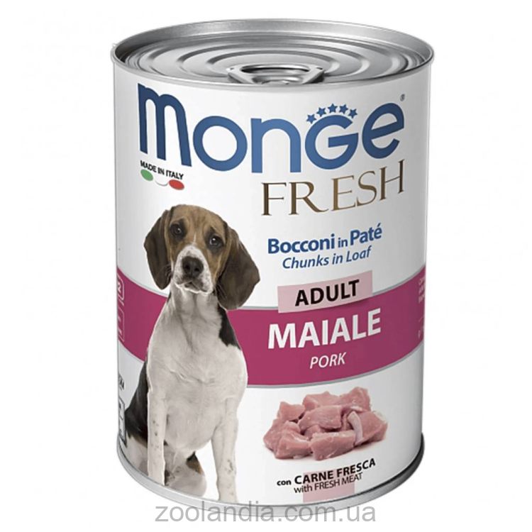 Monge (Монж) Dog Fresh Pork - Влажный корм для собак со свининой