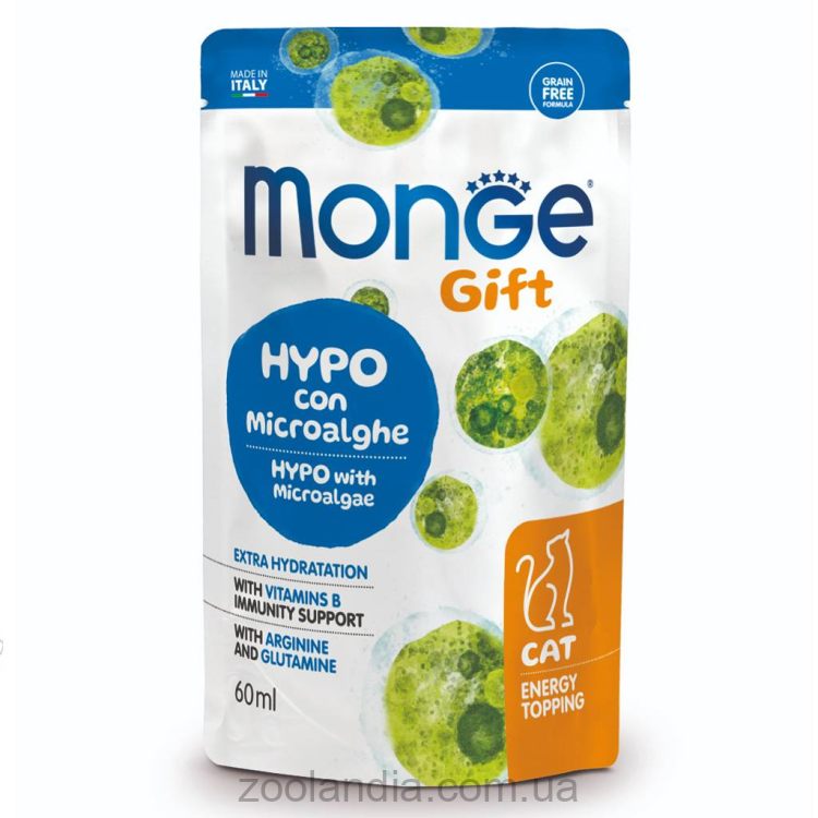 Monge (Монж) Cat Gift Energy Topping Hypo Adult Microalgae - Лакомство для кошек с микроводорослями