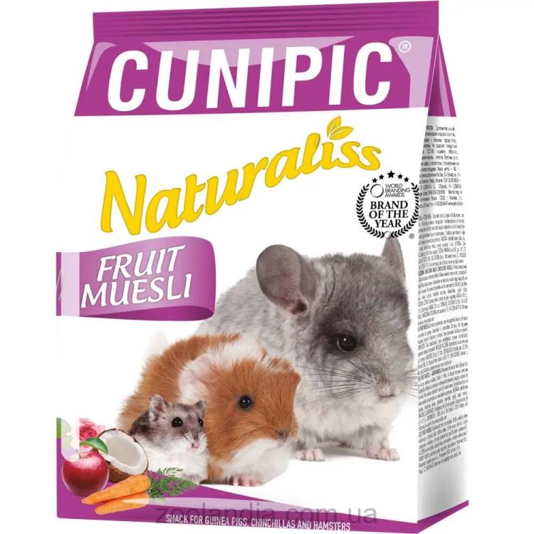 Cunipic Alpha Pro ( Канипик) Naturaliss Fruit - Снеки для морских свинок, хомяков и шиншилл