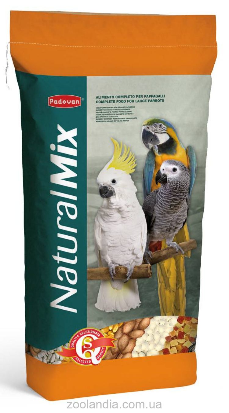 Padovan (Падован) Naturalmix pappagalli корм для крупных попугаев