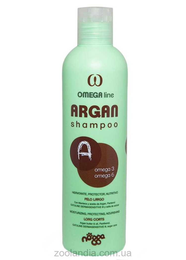 Nogga (Ногга) Omega Argan shampoo – Шампунь с маслом арганы для длинношерстных пород собак