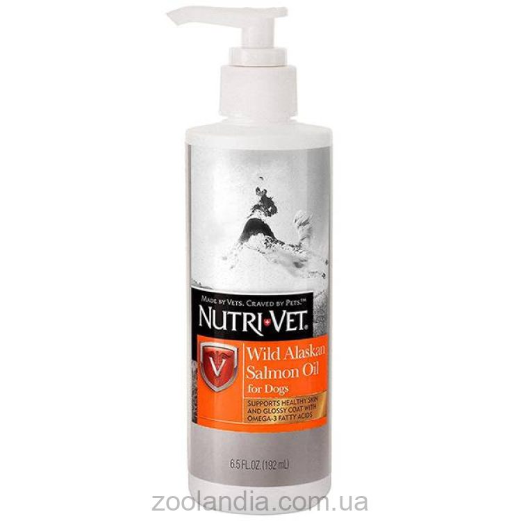 Nutri-Vet (Нутрі-Вет) Wild Alaskan Salmon Oil – Добавка олія дикого лосося для вовни собак