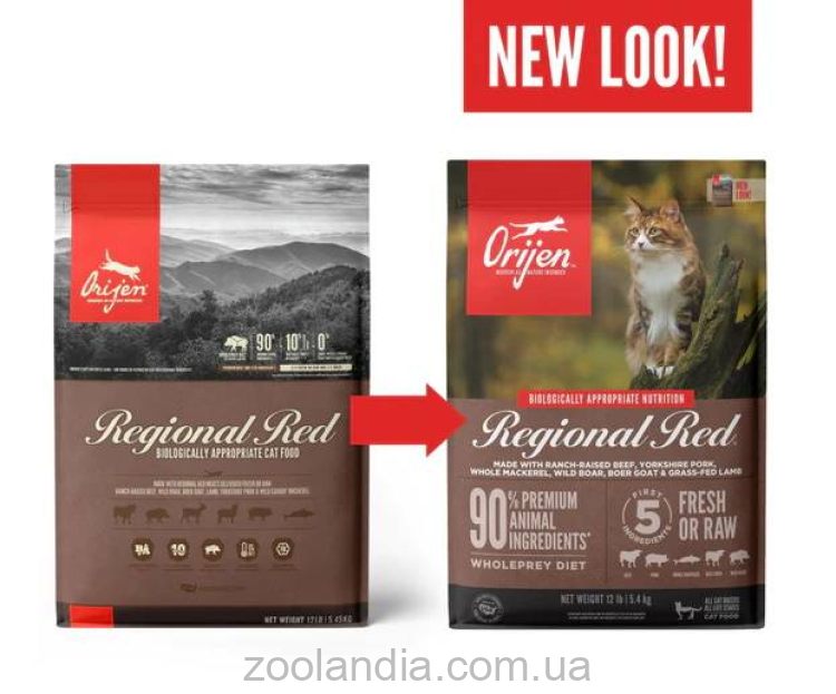 Orijen (Ориджен) Regional Red Cat корм для кошек всех пород и возрастов