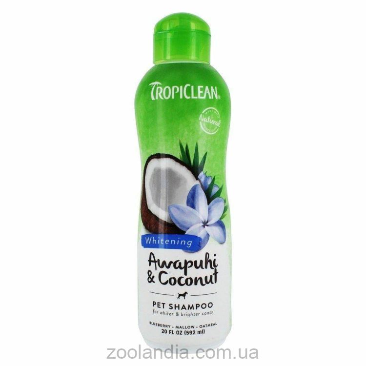 Tropiclean (Тропиклин) Awapuhi and Coconut - Шампунь с кокосом и имбирем для светлой шерсти