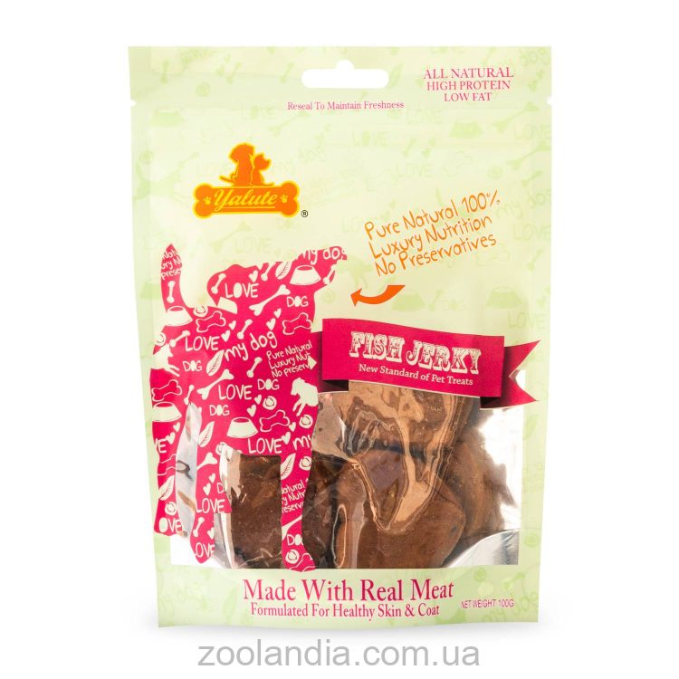 Yalute ( Ялут) Salmon and Vegetable in Heart Shape - Лакомство для собак (лосось и овощи)