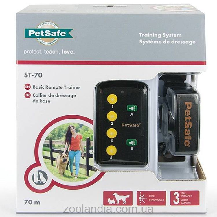 PetSafe Basic Remote Trainer ПЕТСЕЙФ БАЗОВЫЙ ДИСТАНЦИОННЫЙ ТРЕНАЖЕР електронный ошейник для собак, с пультом, до 70 м.
