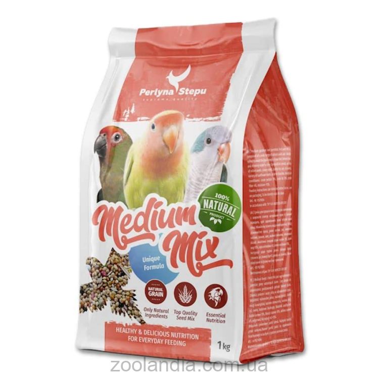 Perlyna Stepu (Жемчужина степи) Medium Mix зерносмесь для средних попугаев