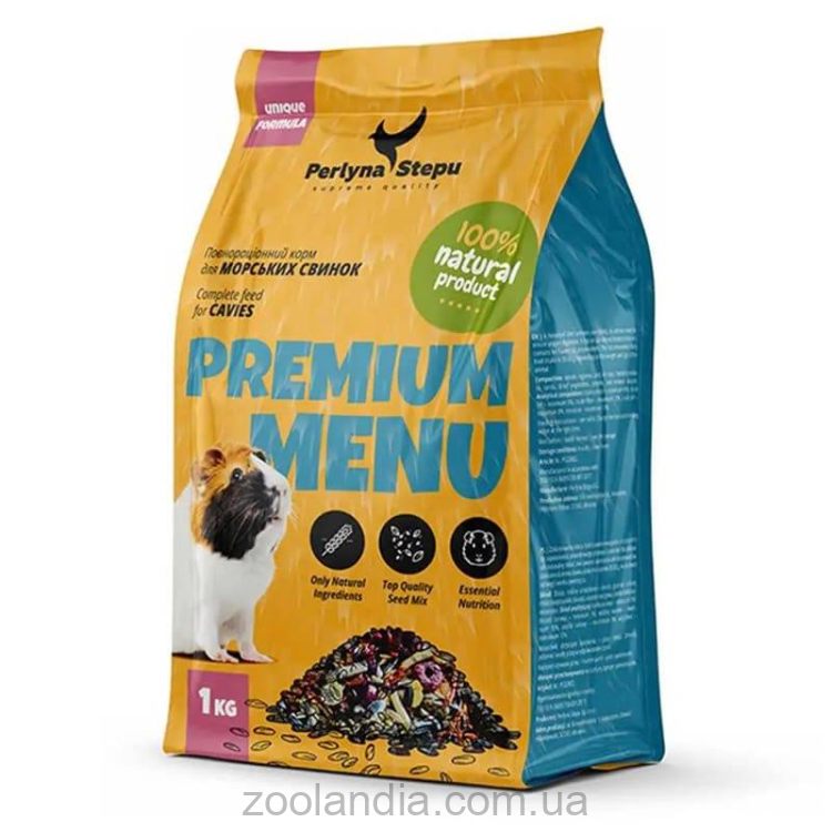 Perlyna Stepu (Жемчужина степи) Premium Menu зерносмесь для морских свинок