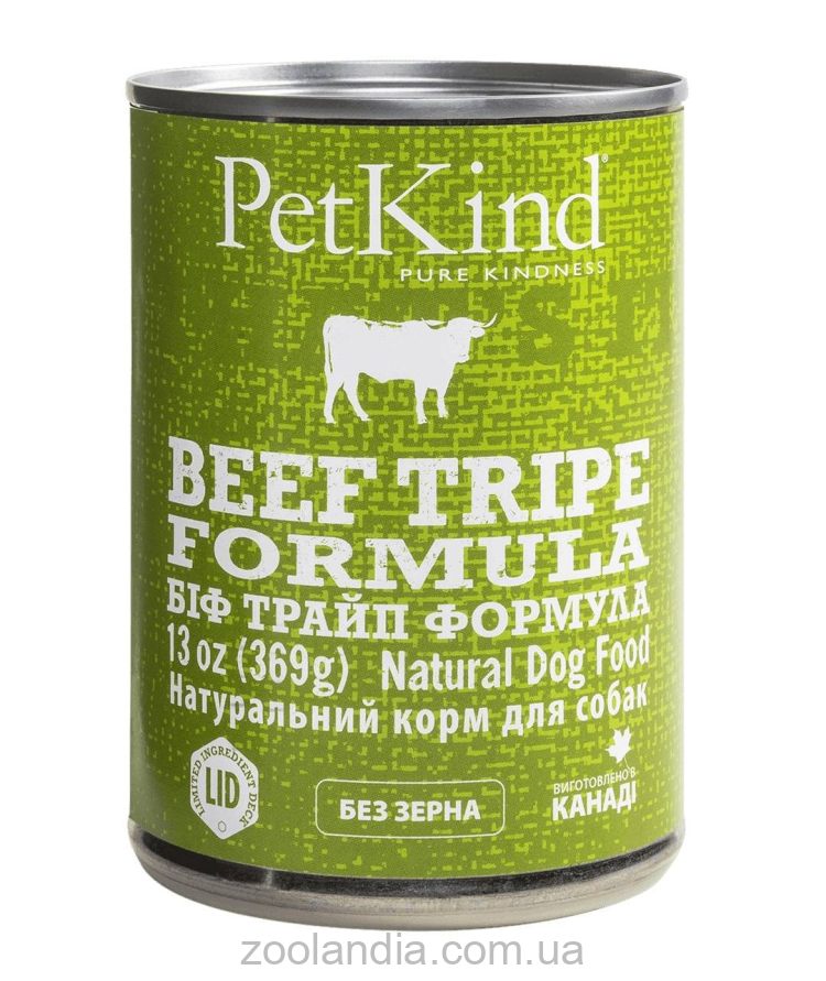 PetKind (ПетКайнд) BEEF TRIPE FORMULA - влажный корм для собак и щенков всех пород(говядина)