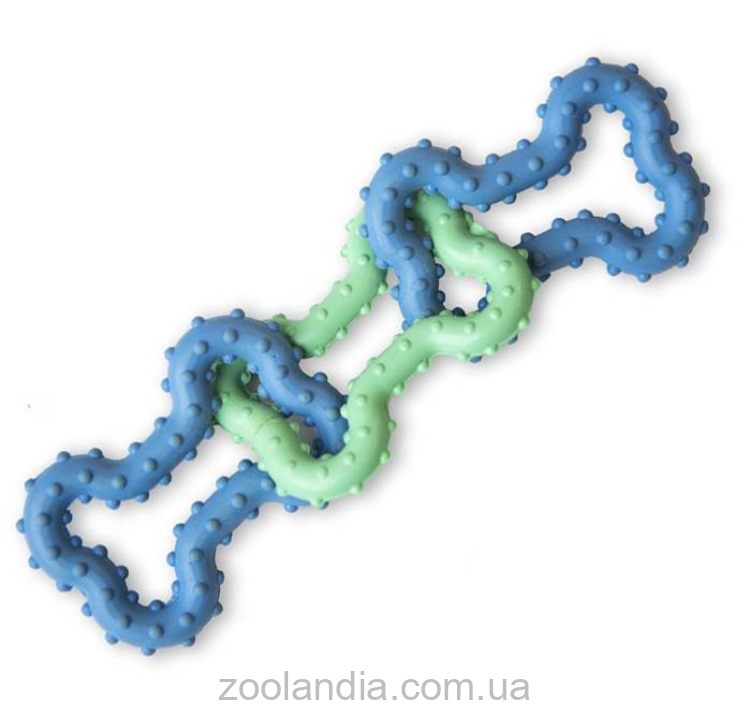 Petstages (Петстейджес) Bonetugz blu Игрушка "Три Косточки" для собак