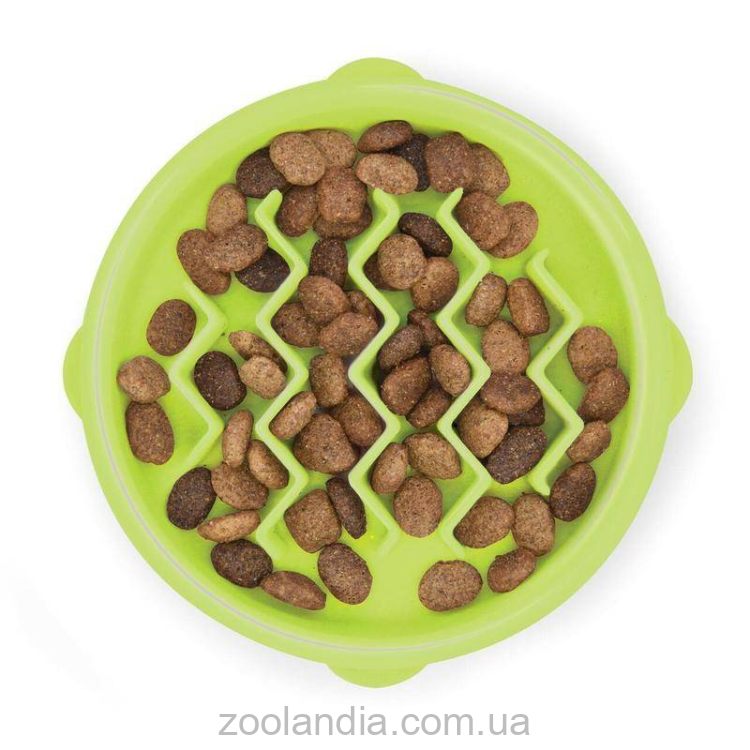 Petstages (Петстейджес) Cat Fun Feeder Wave Grn Фан Фидер Волна - Миска-лабиринт для кошек (салатовая)