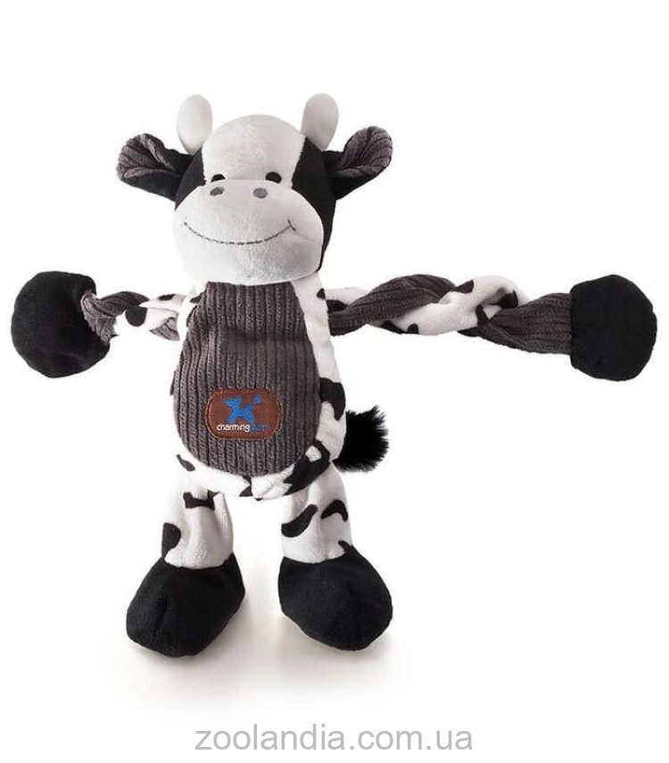 Petstages (Петстейджес) Pulleezz Cow Корова Игрушка-перетяжка с пищалками