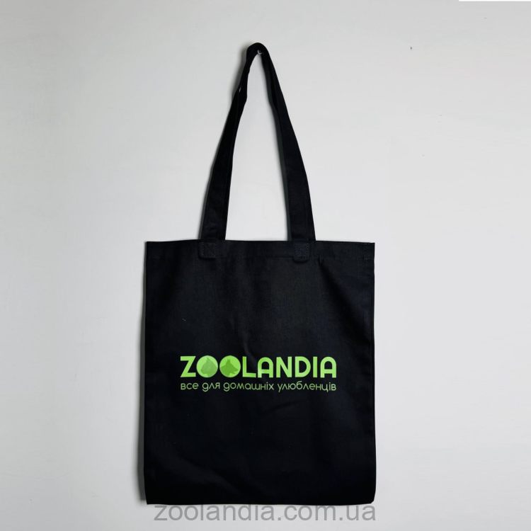Фирменная сумка шопер от Zoolandia, черная