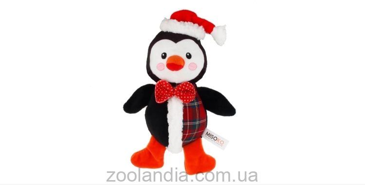 Misoko&co (Мисоко Ко) - Рождественская игрушка для собак пингвин