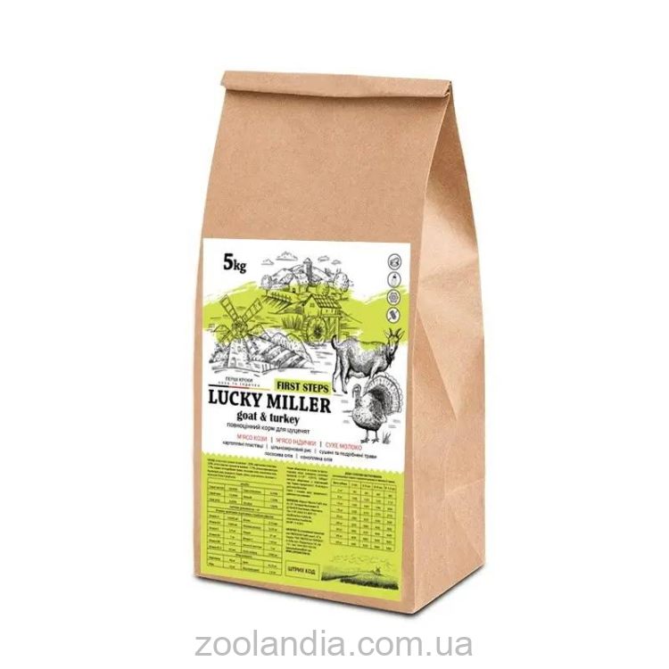 Luposan ( Люпосан) Markus-Muhle  LUCKY MILLER First Steps - Сухой корм для щенков с мясом козы и индейки