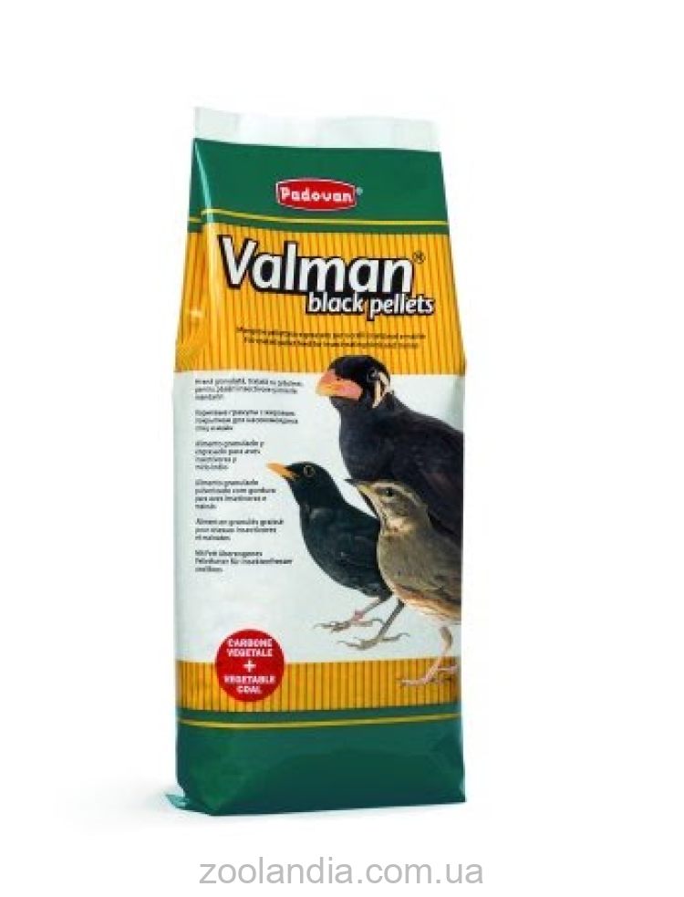 Padovan (Падован) Valman black pellets - Комплексный корм для насекомоядных птиц