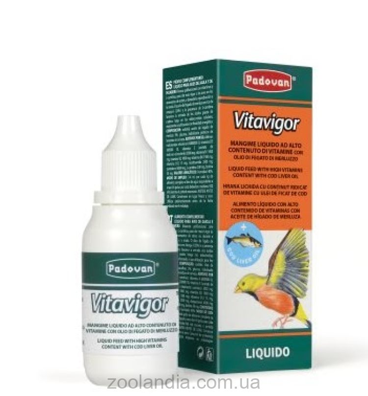 Padovan (Падован) Vitavigor- Жидкий дополнительный корм для птиц, живущих в клетке и в вольере