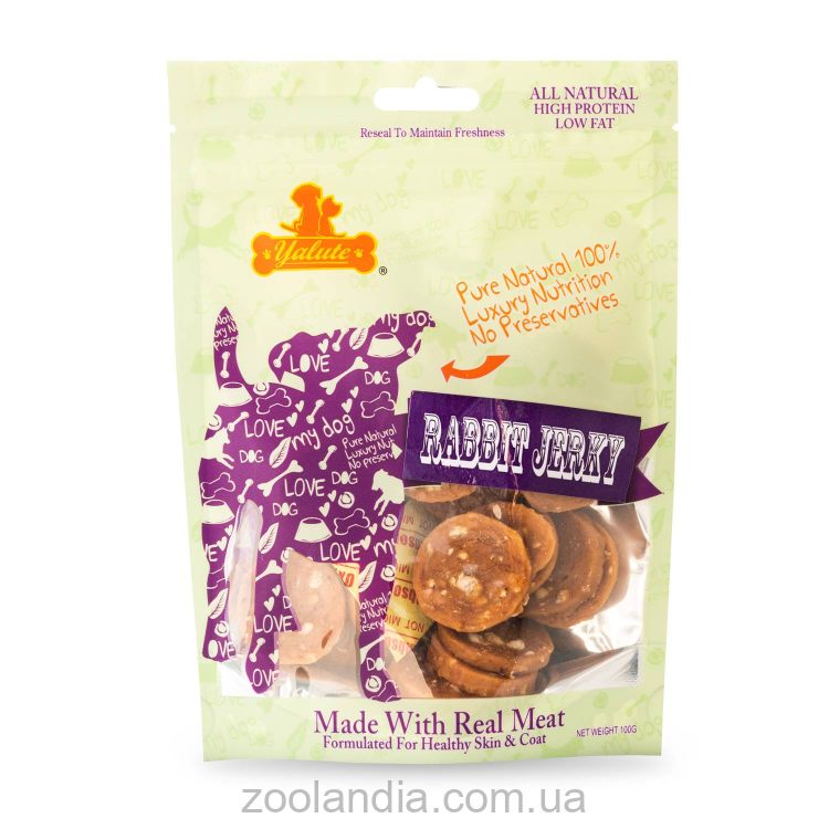 Yalute ( Ялут) Rabbit and Banana Chips - Лакомство для собак (кролик и банан)