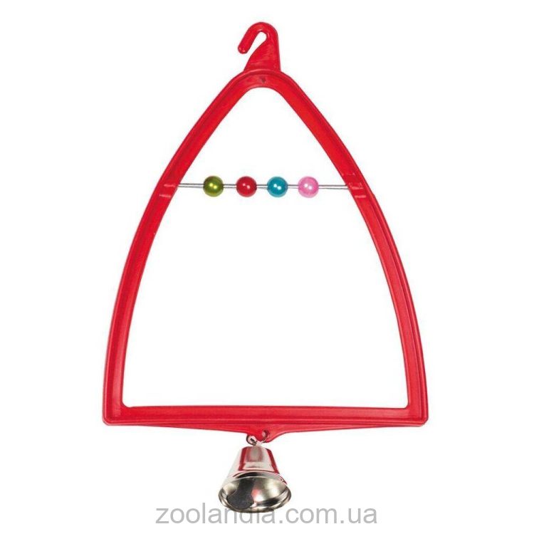 ТМ "Природа" Качели с колокольчиком Игрушка для попугаев 12*19 см