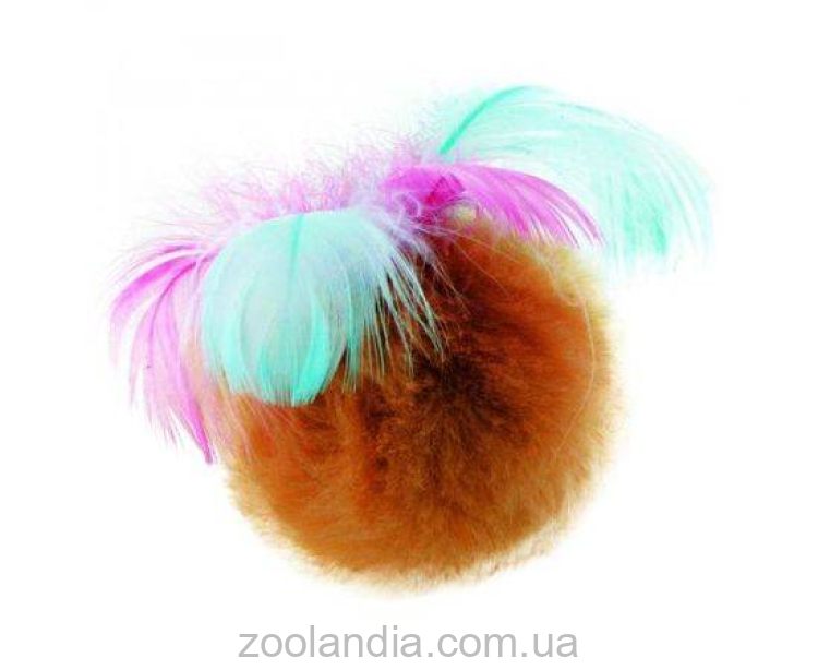 ТМ "Природа" Мяч с перьями на резинке 5 см