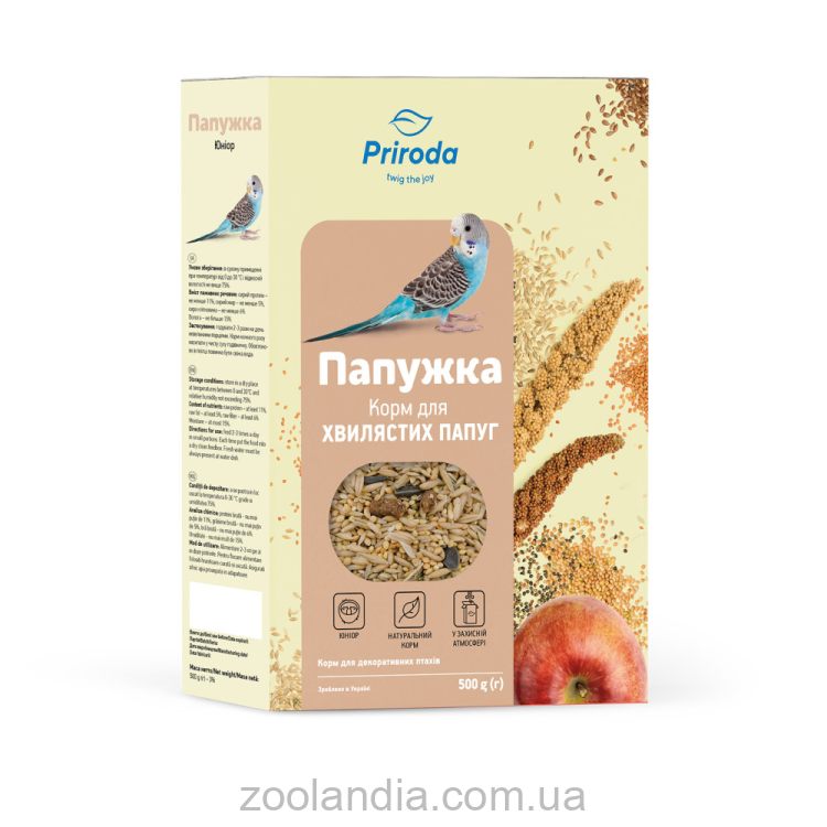 ТМ "Природа" Корм «Папужка юниор» - Для волнистых попугаев