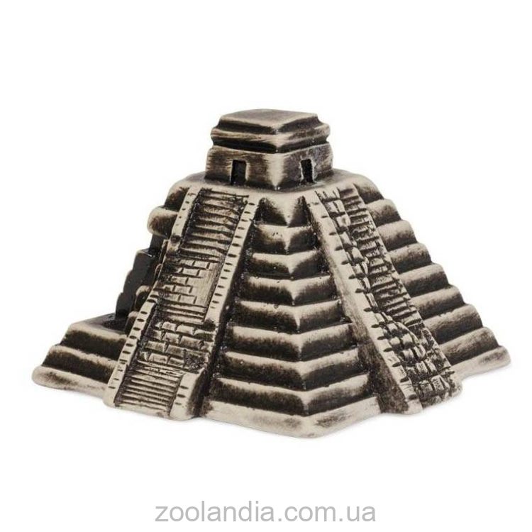 ТМ "Природа" - Декорация для аквариума "Пирамида Майя", 11,5х11х8 см
