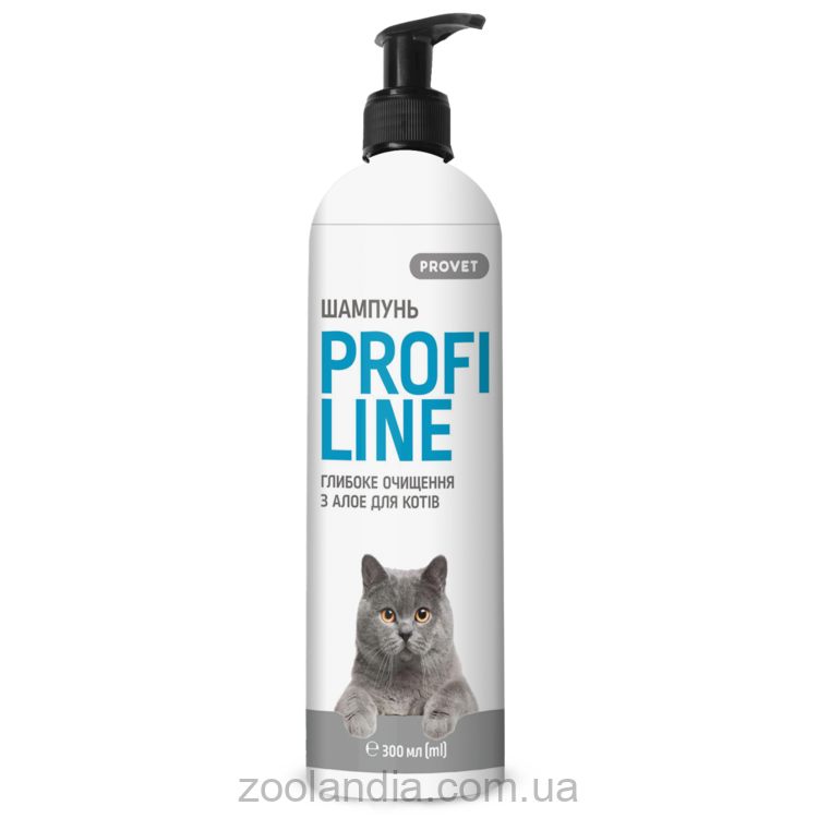 ProVET (ПроВет) ПрофиЛайн Шампунь "Глубокое очищение" с алоэ для кошек