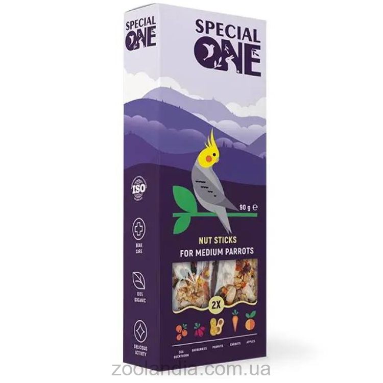 ТМ "Природа" Special One  - Ореховые палочки для средних попугаев 90 г / 2 шт