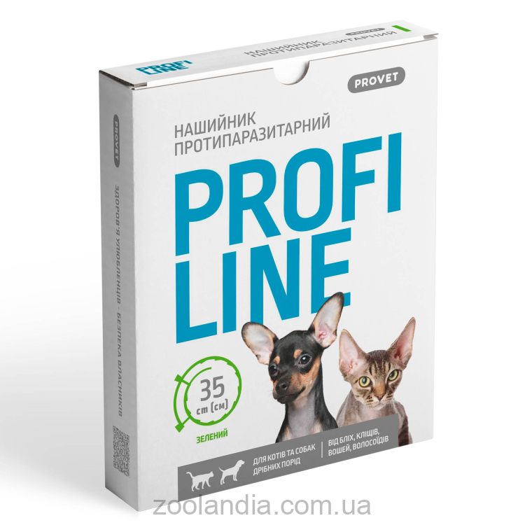 ProVET (ПроВет) ПрофиЛайн  Ошейник  для кошек и собак 35 см (инсектоакарицид)