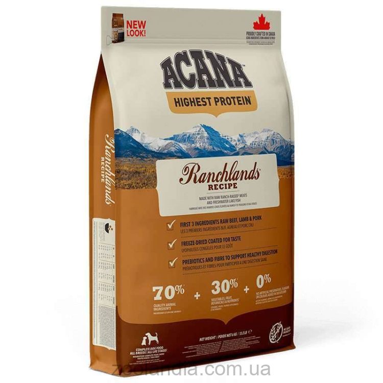 Acana (Акана) Regionals Ranchlands - корм для собак всех пород и возрастов