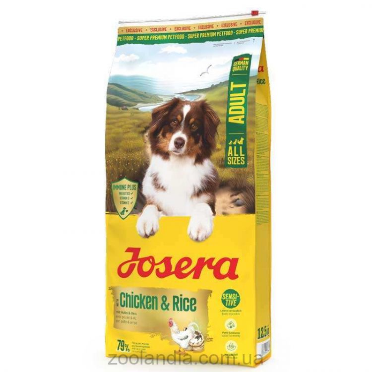 Josera (Йозера) Adult Chicken & Rice – Сухой корм для собак (домашняя птица)