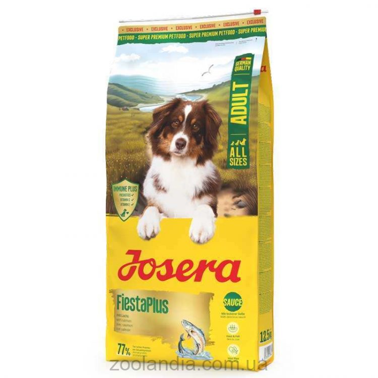 Josera (Йозера) FiestaPlus – Сухой корм для привередливых собак (лосось и домашняя птица)