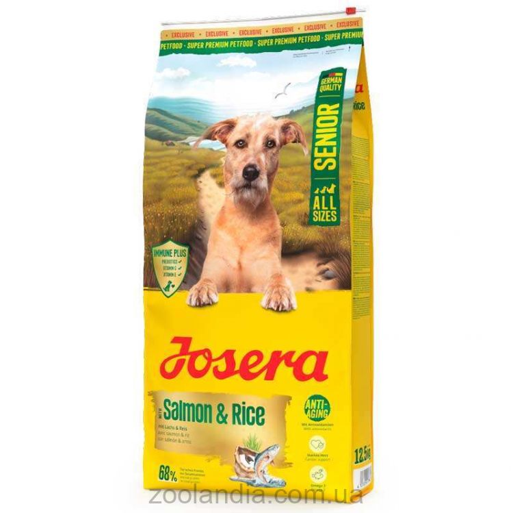 Josera (Йозера) Senior Salmon&Rice – Сухой корм для пожилых собак (лосось)
