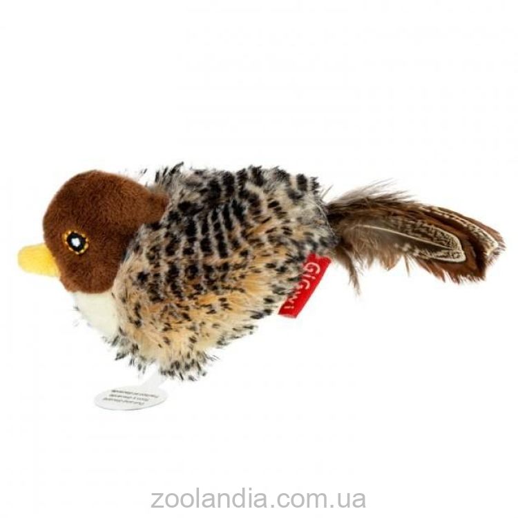 GiGwi (Гигви) Melody chaser - Игрушка для котов Птичка со звуковым чипом и кошачей мятой