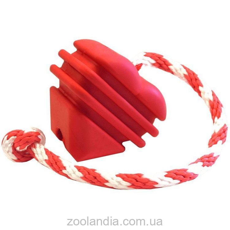 SodaPup (Сода Пап) Rubber Heart – Жевательная игрушка-диспенсер Сердце для лакомств из суперпрочного материала для собак