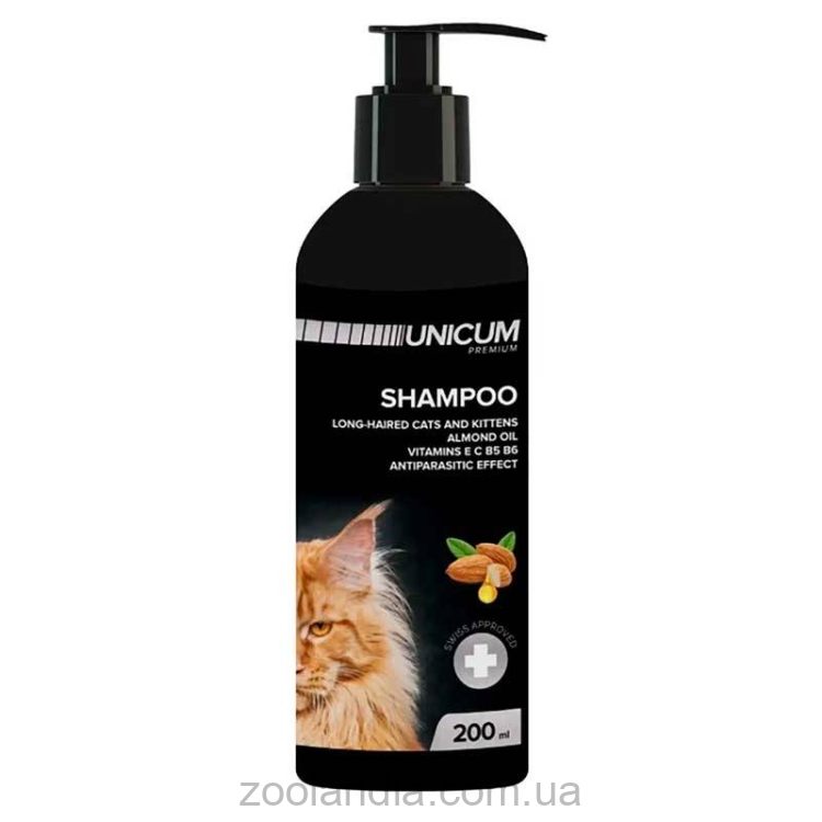 Unicum (Уникум) Premium Long-Haired cats and kittens - Витаминный шампунь с противопаразитарным эффектом для длинношерстных кошек и котят