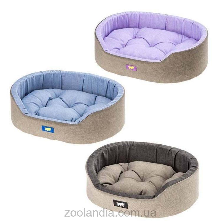 Ferplast (Ферпласт) Dandy C лежак для кошек и собак (синий/сиреневый/коричневый)