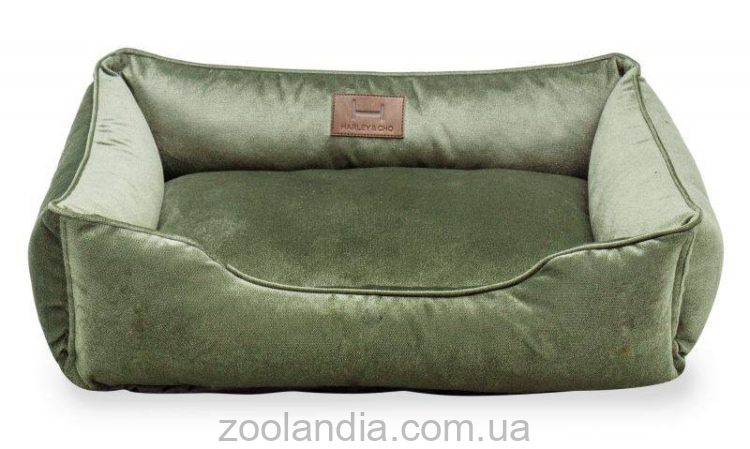Harley & Cho (Харли энд Чо) Dreamer Green Velour лежак для кошек и собак (зеленый)