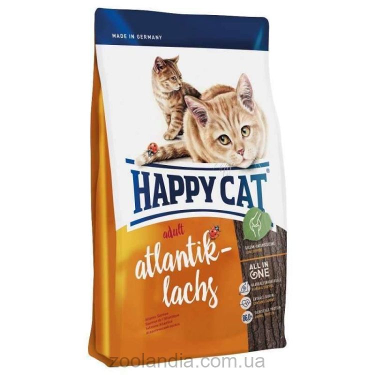Happy Cat (Хепі Кет) Adult Atlantik-Lachs - корм з лососем для дорослих котів