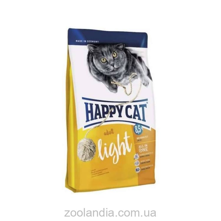 Happy Cat (Хепі Кет) Adult Light - корм з птицею для дорослих котів з надмірною вагою
