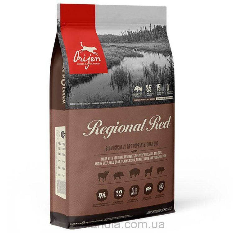 Orijen (Ориджен) Regional Red Dog - корм для собак всех пород и возрастов