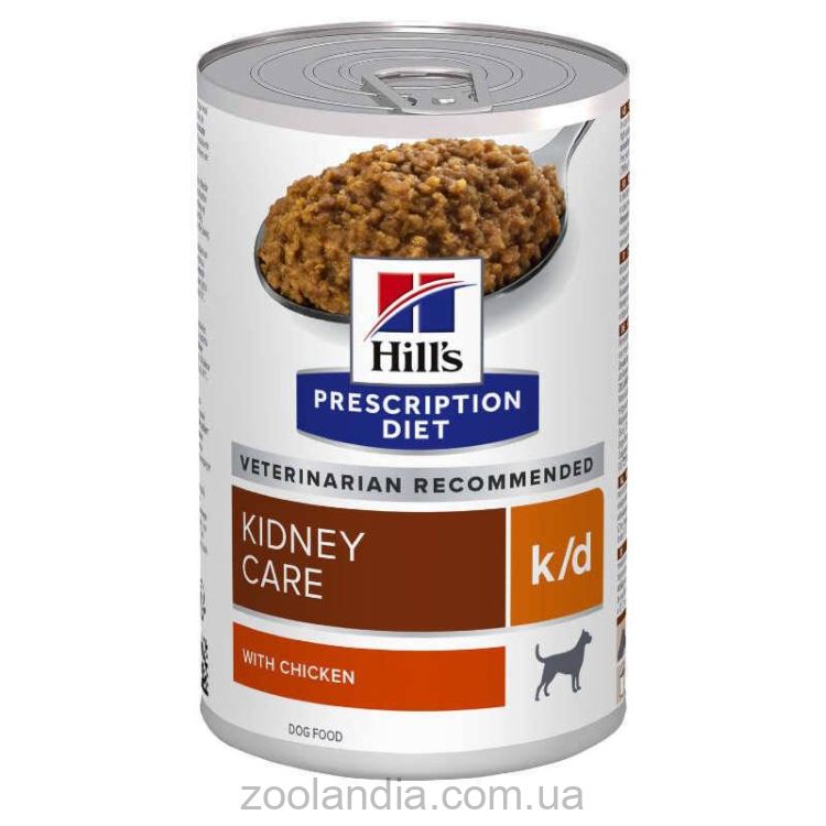 Hills Wet Prescription Diet Canine k/d - лечебный влажный корм для собак при почечной недостаточности