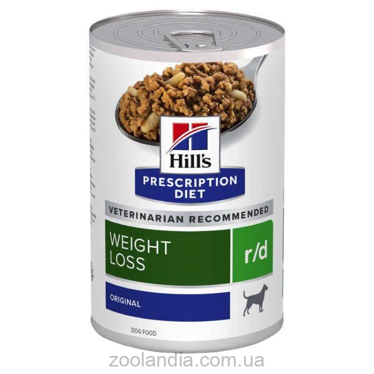 Hills Wet Prescription Diet Canine r/d Weight Loss - лечебный влажный корм для собак для поддержания контроля веса, со свининой